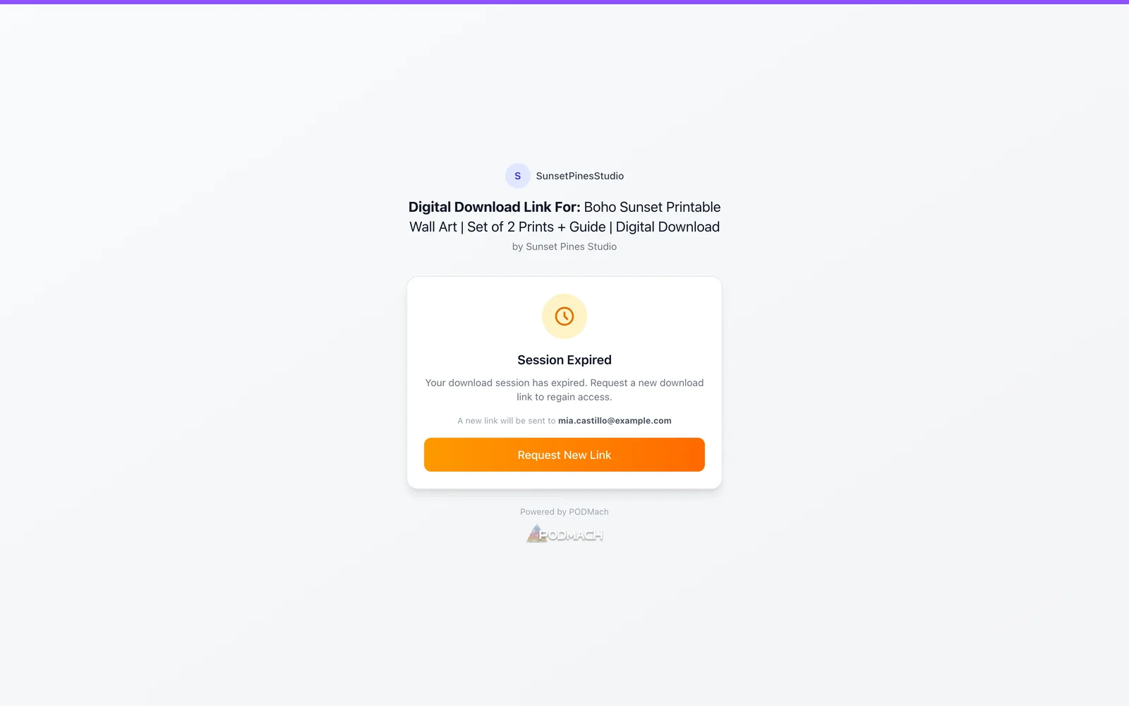 The expired-but-renewable state — one click sends the 6-digit code; entering it starts a fresh window.
